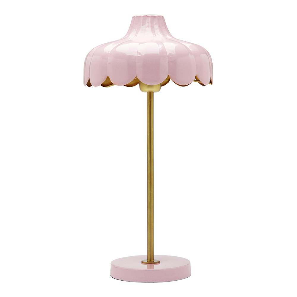 PR Home - Wells Bordslampa 50 cm Rosa/Guld