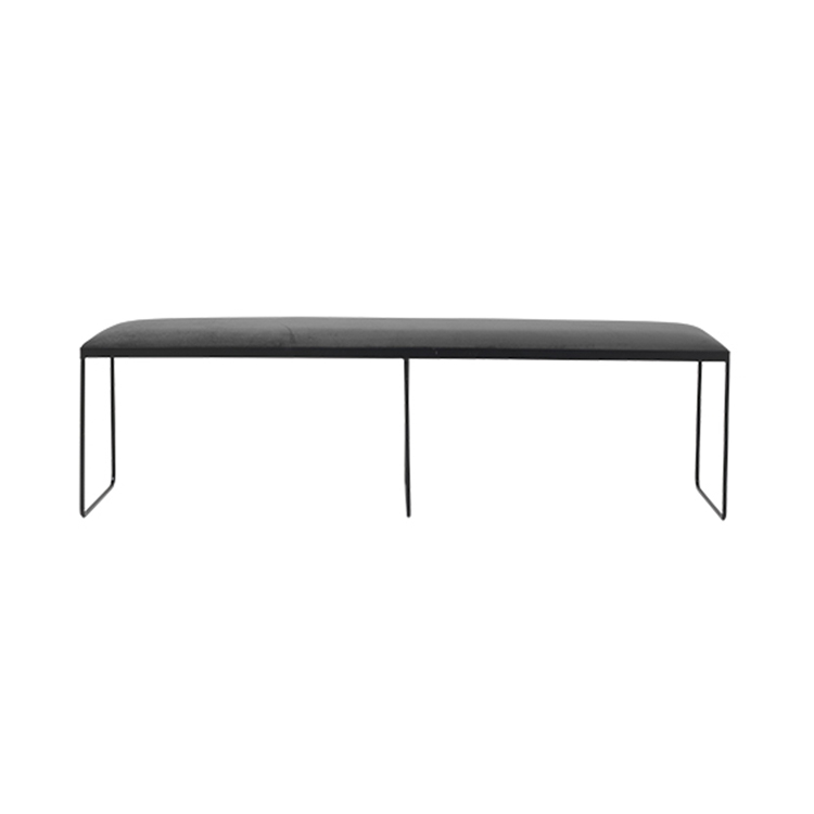 Bänk grå sammet GORM 170 cm, Broste Copenhagen