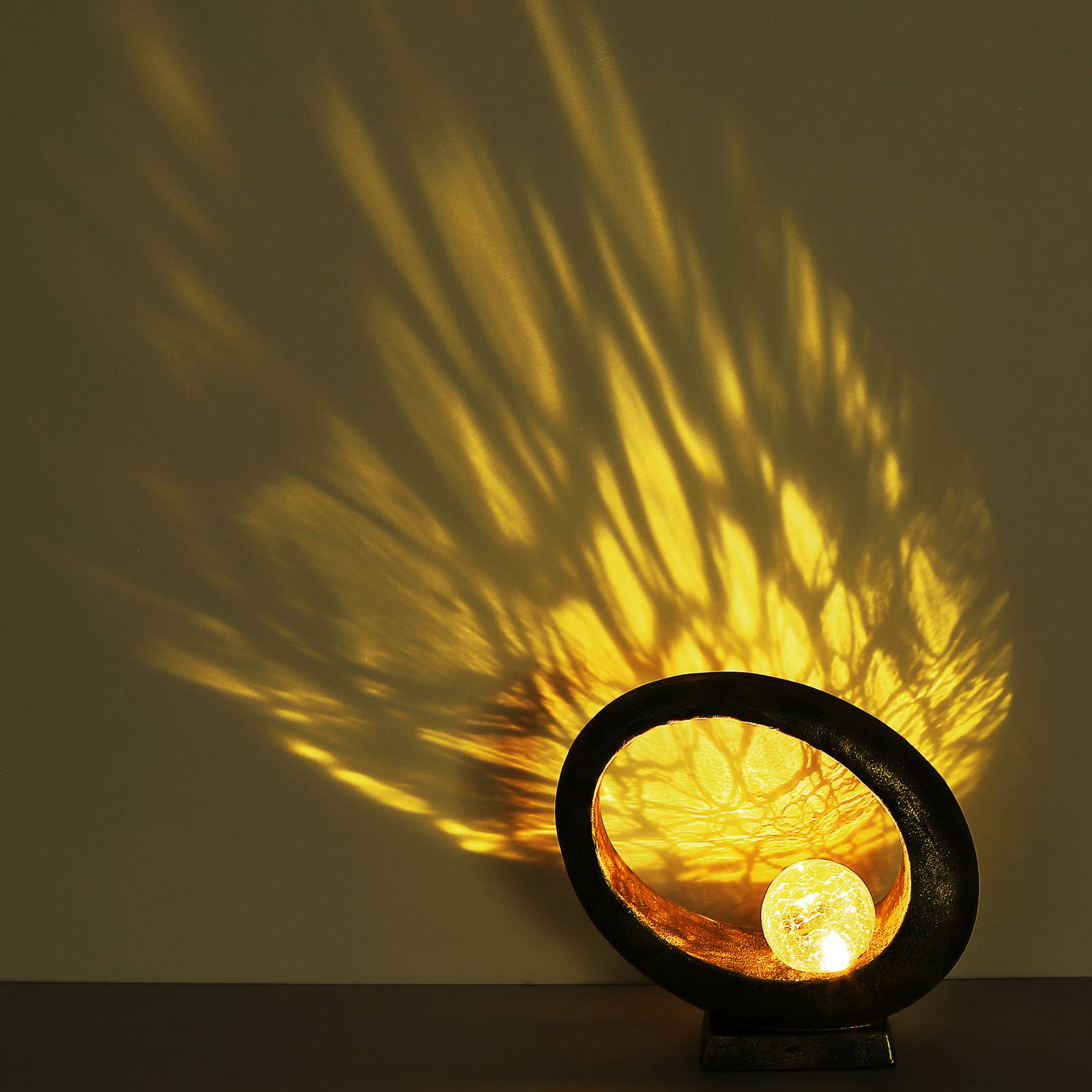 LED-solcellslampa 36526 dekorationsbelysning guld