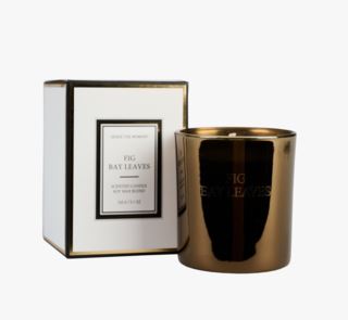 Fig bay leaves metallic doftljus vit
