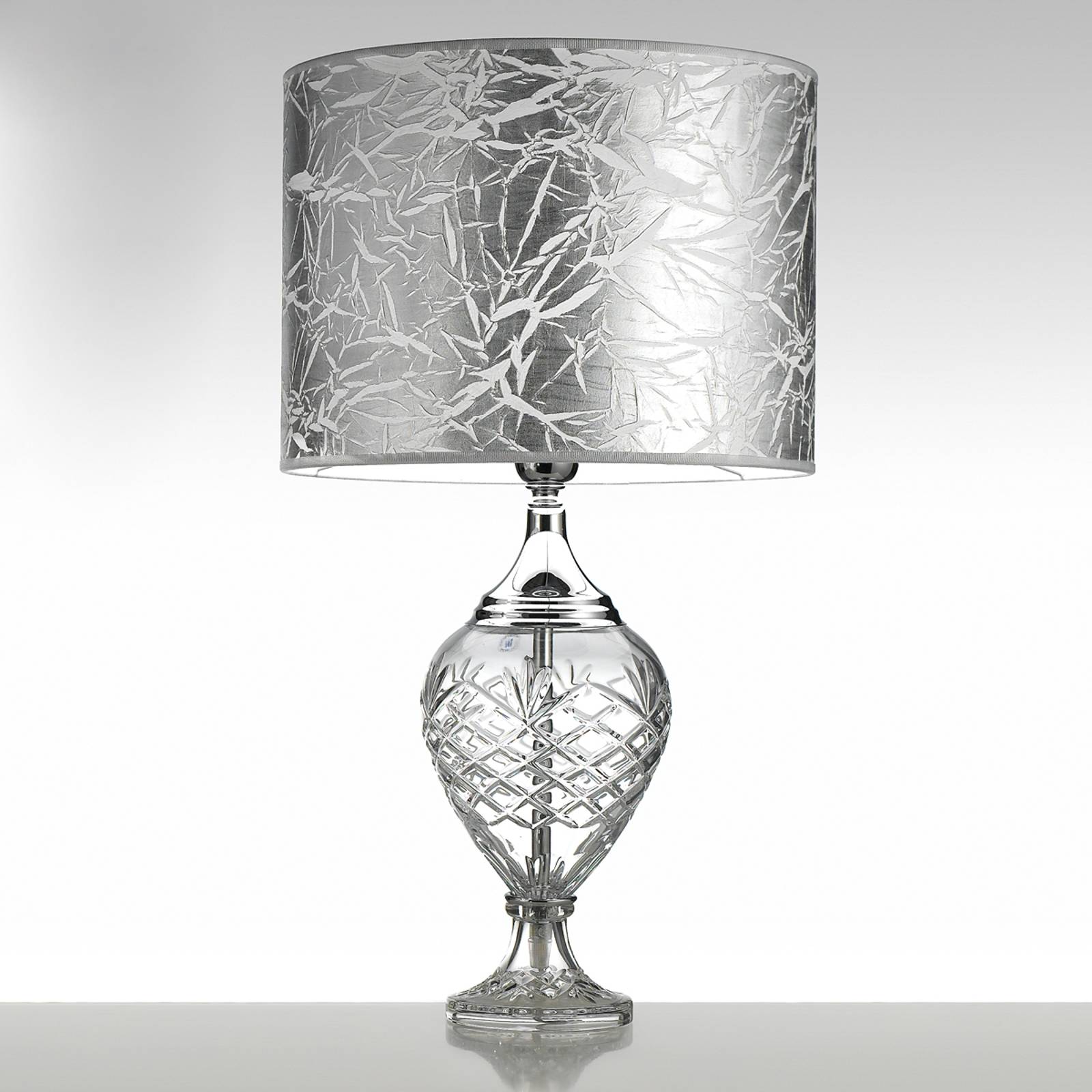 Belle Epoque - ädel bordslampa med glasfot