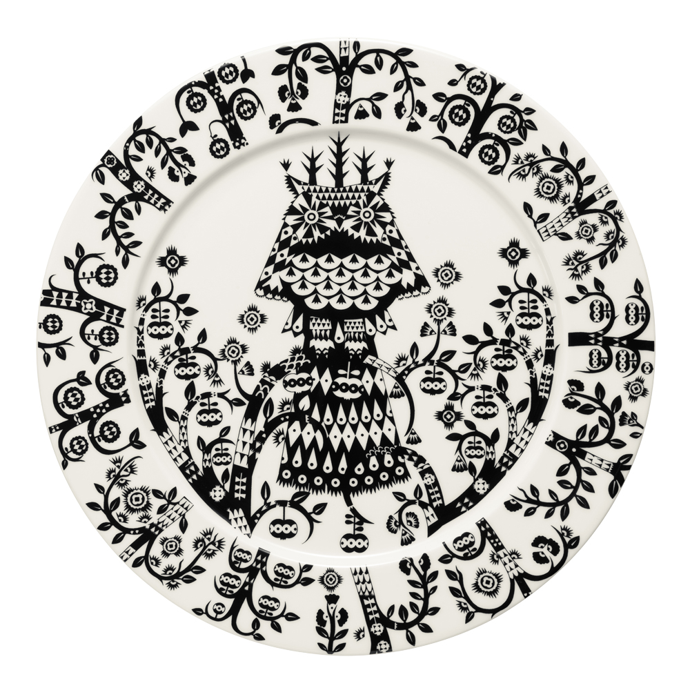 Iittala - Taika Tallrik flat 27 cm Svart