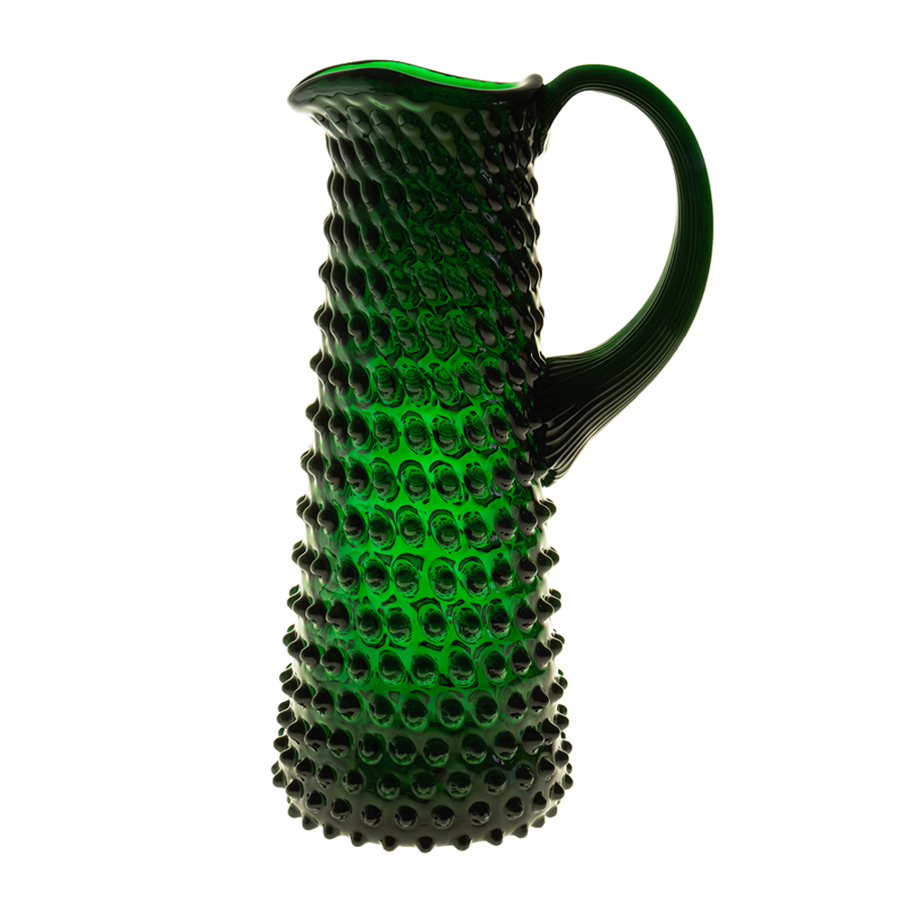 Klimchi - Hobnail Karaff Hög 1 L Dark Green
