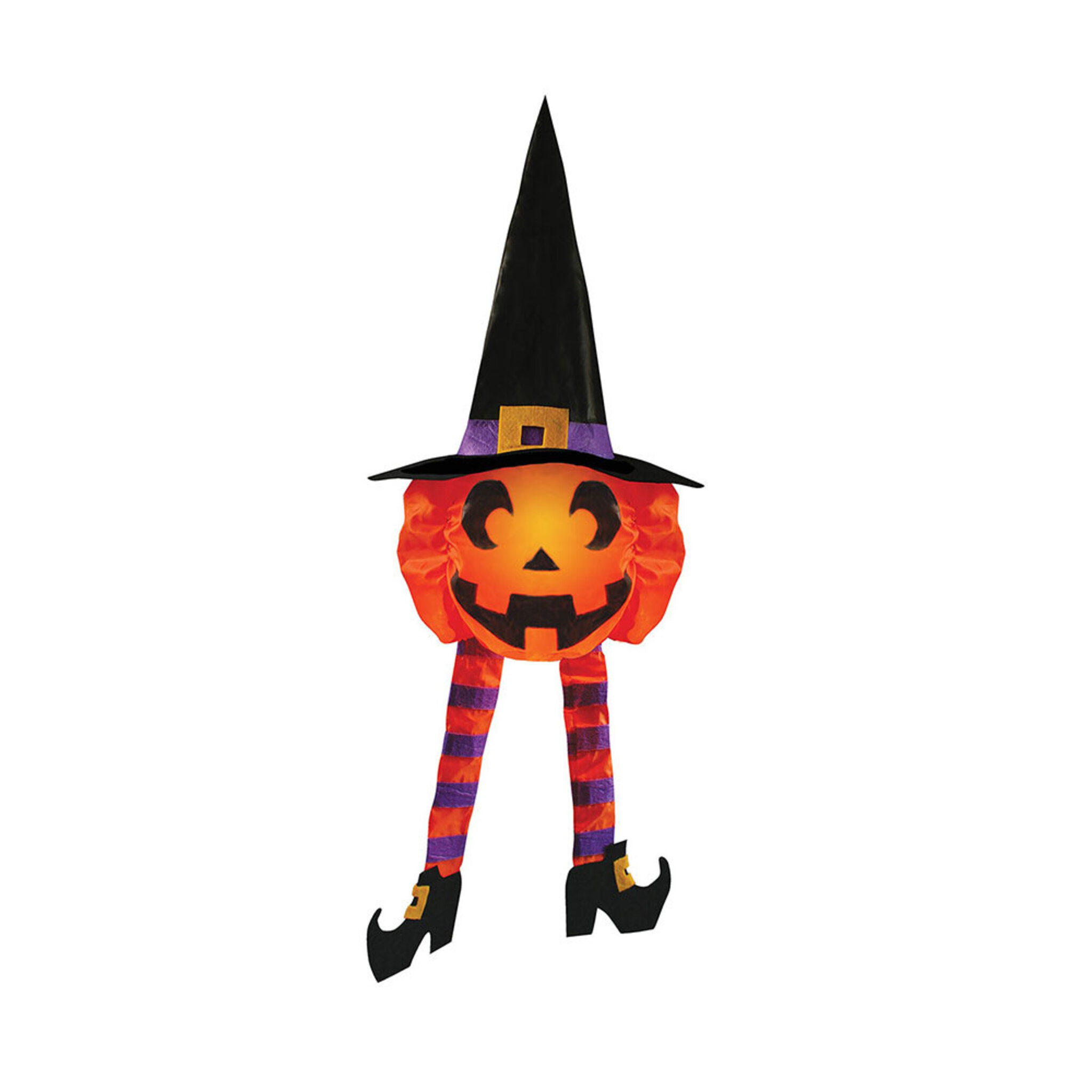 Prop, lysande pumpa 60 cm Halloween
