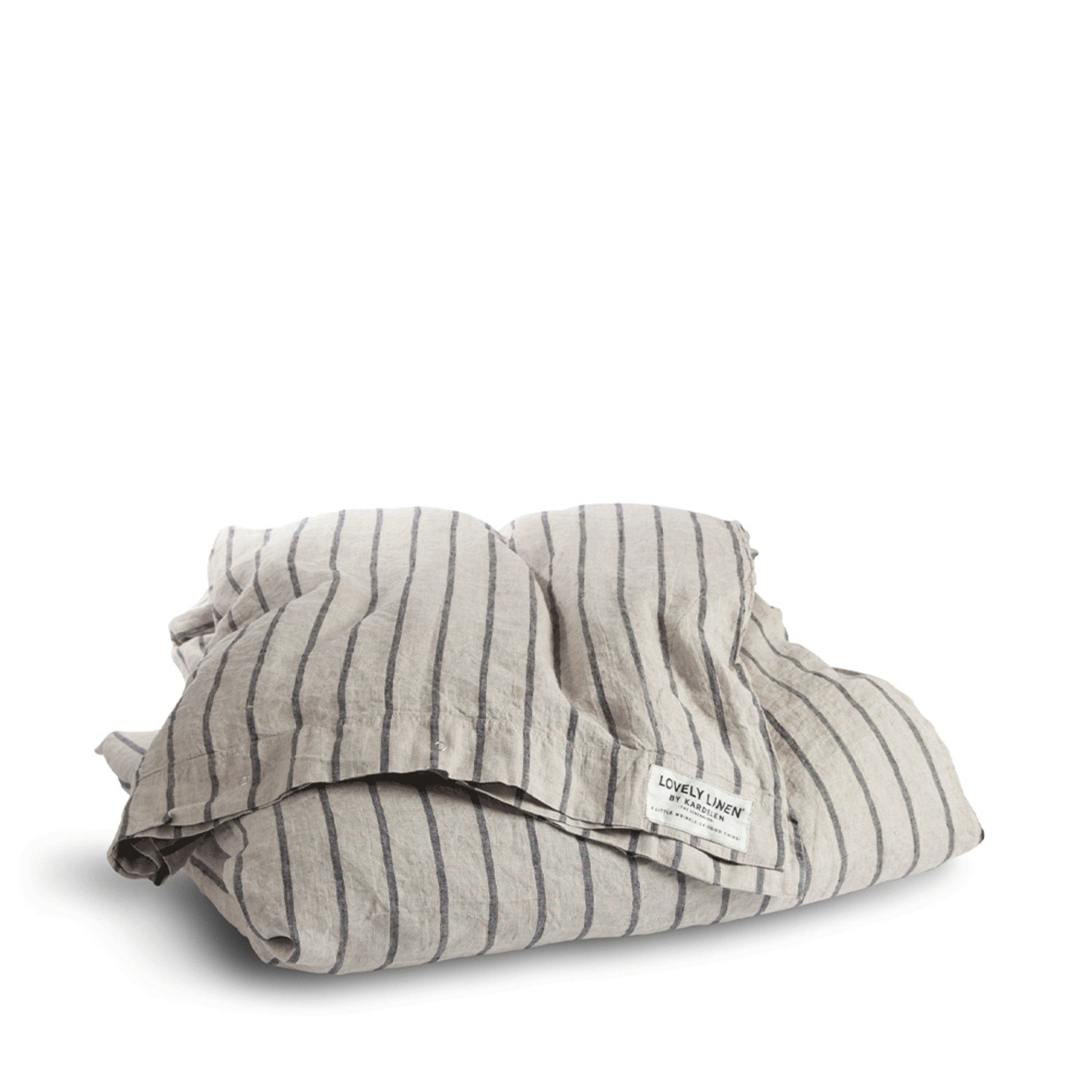 Påslakan Misty Stripe 145 x 210 cm, Stripe black, 145 X 210