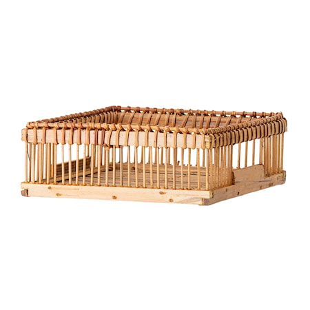 Servettkorg Brun Bambu