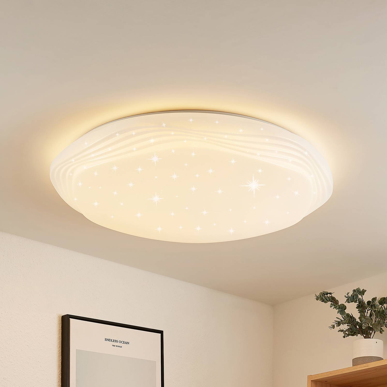 Lindby Cilara LED-taklampa, CCT, dimbar