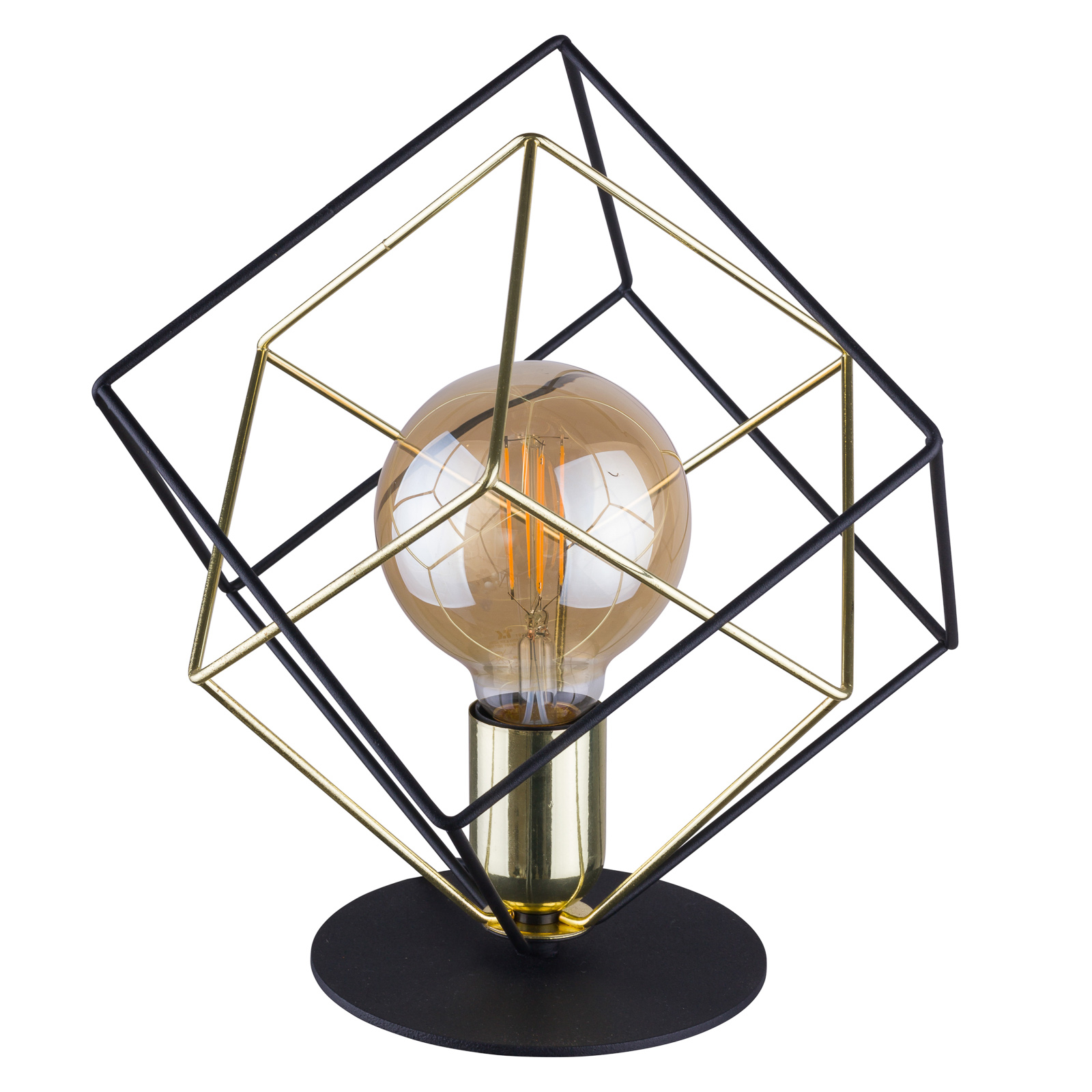 Bordslampa Alambre 1 lampa, guld/svart