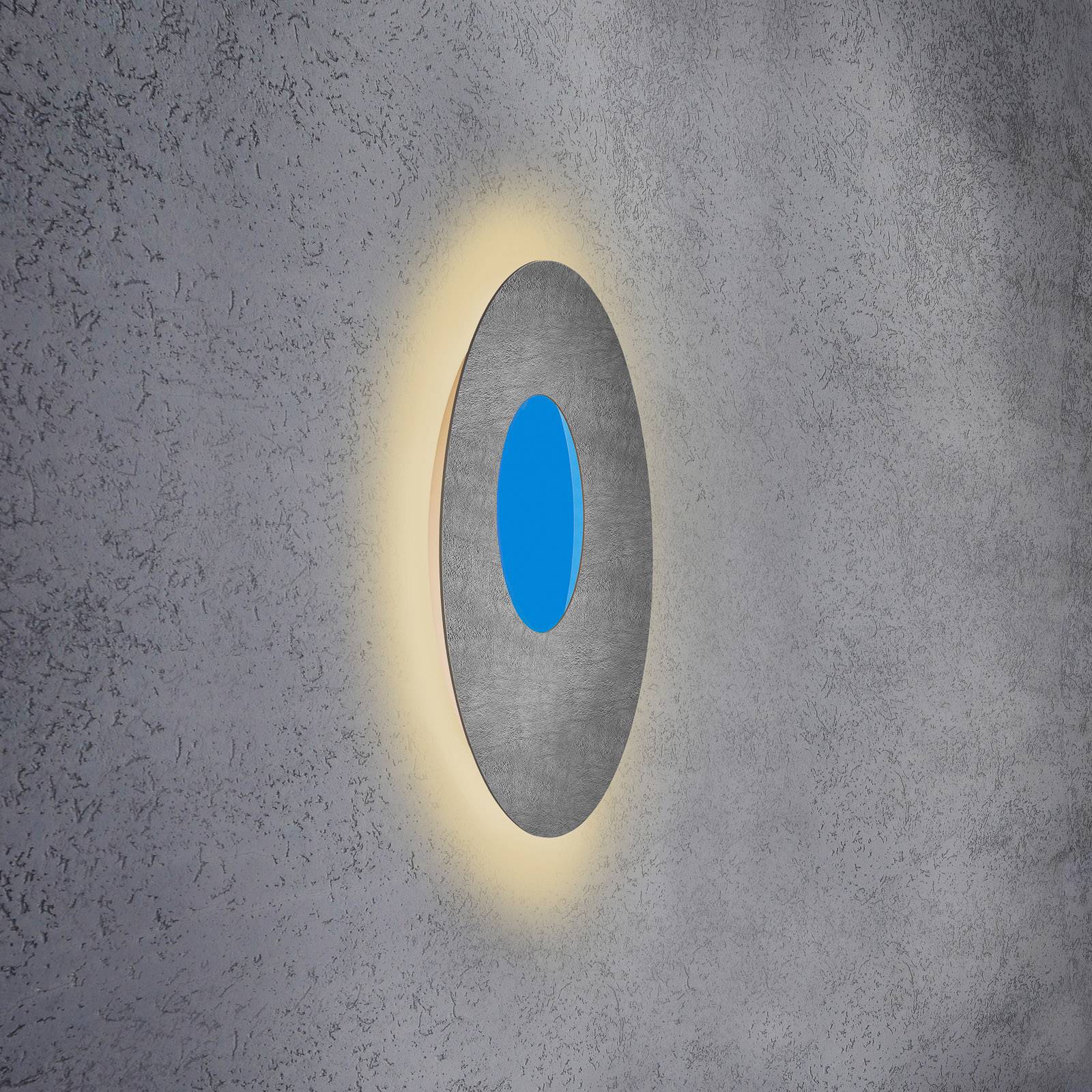 Escale Blade Open LED-vägglampa RGB+W betong Ø59cm