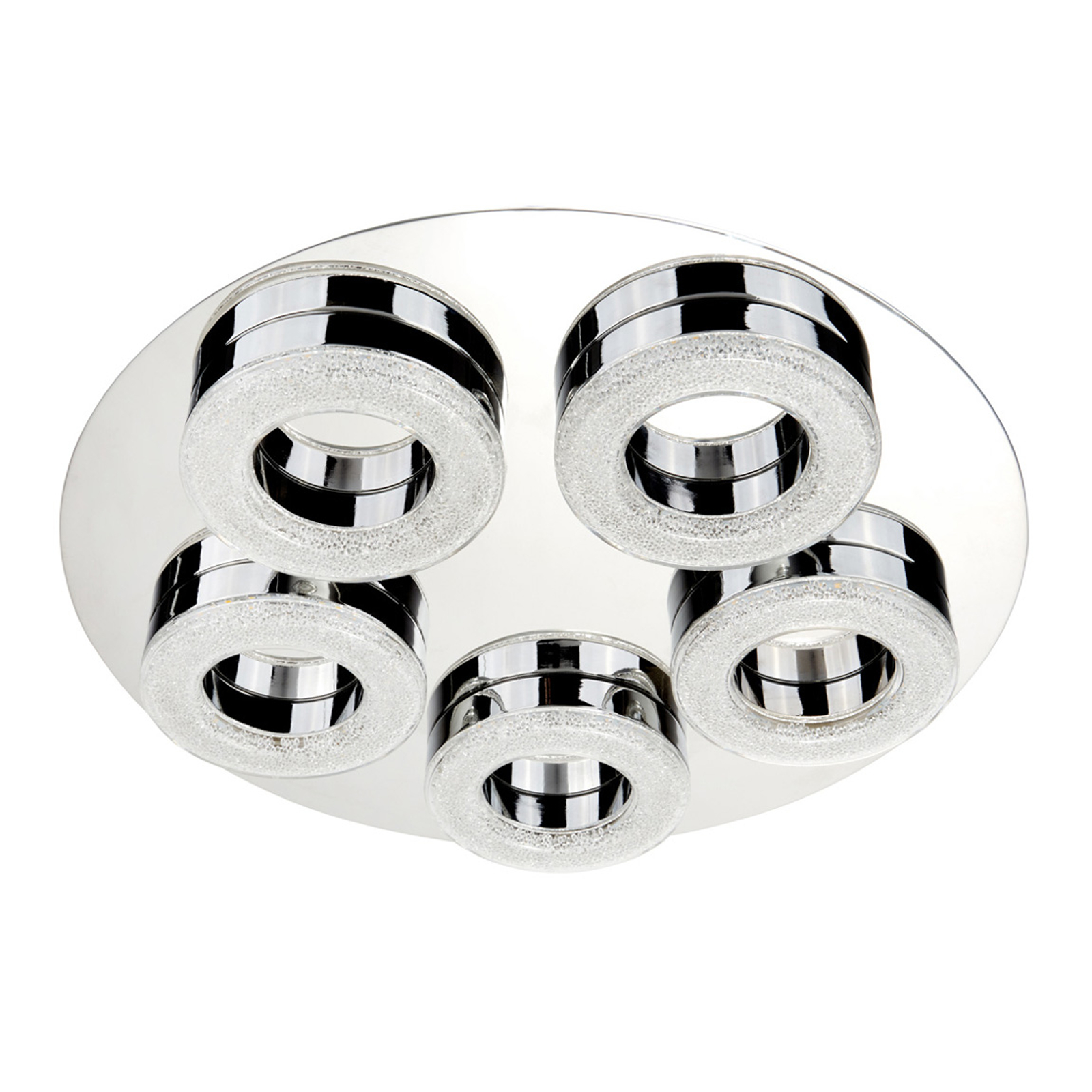 LED-taklampa Caris, 5 lampor
