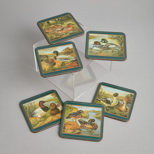 Vintage - SÅLD Coasters med Andmotiv