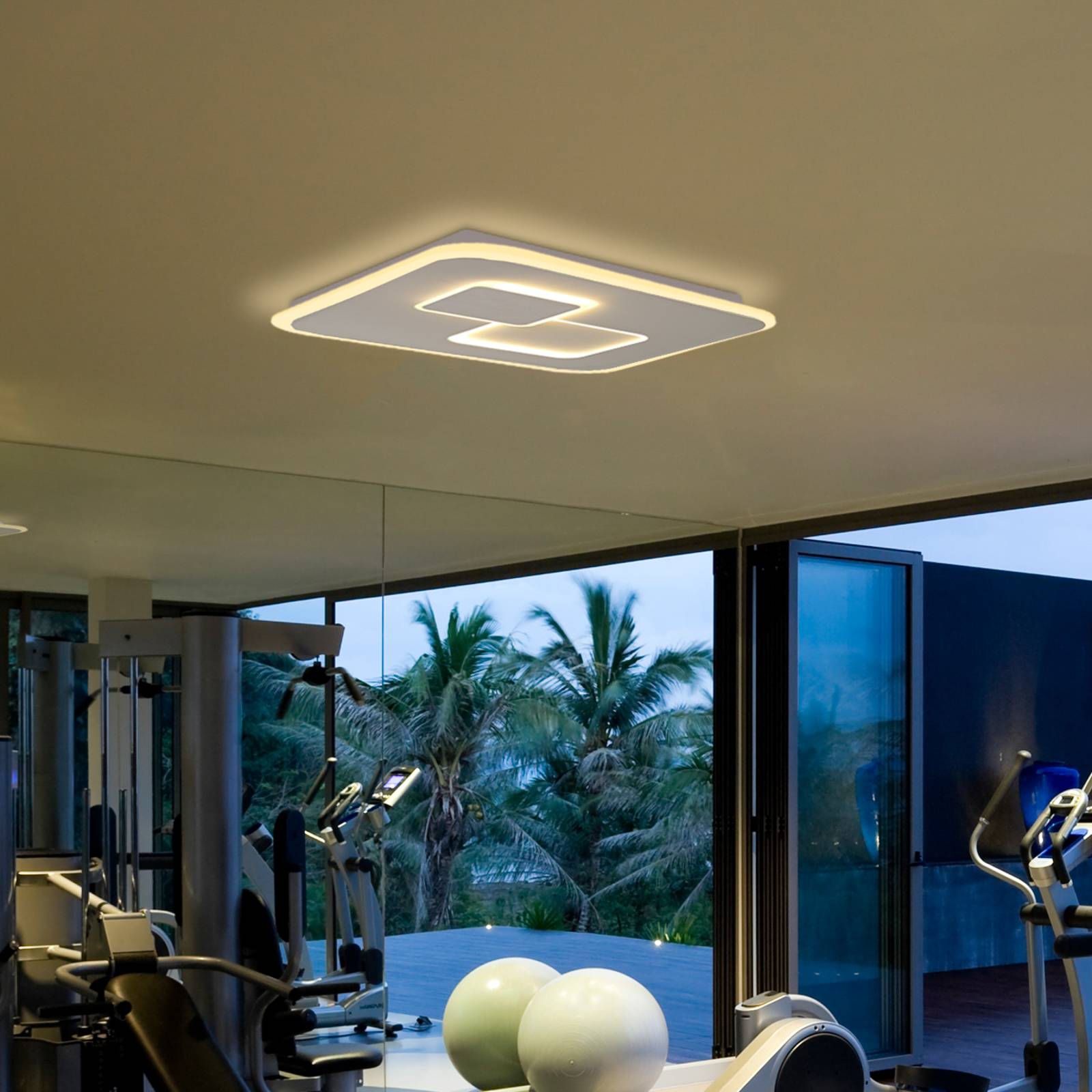 LED-taklampa Quad, tunable white, dimbar