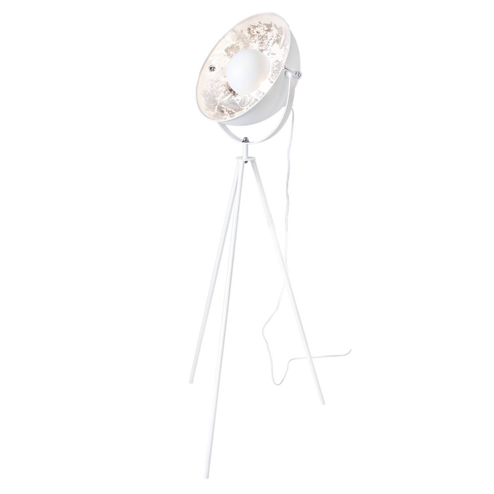 By Rydéns Captain Mini golvlampa, vit silver