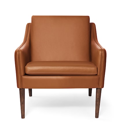 Mr. Olsen Lounge Chair Cognac Läder Smoked Ek
