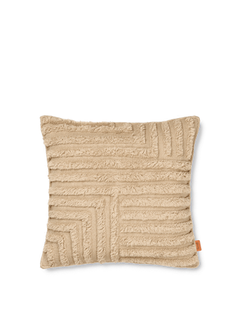 Crease Wool Kudde Light Sand
