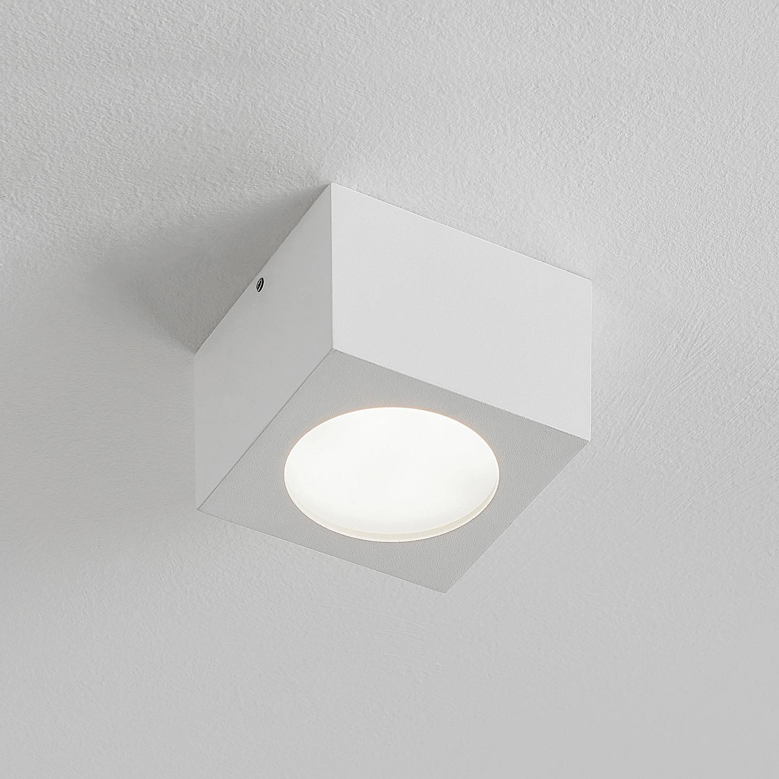 Arcchio Nieva downlight, GX53, vit, kantig