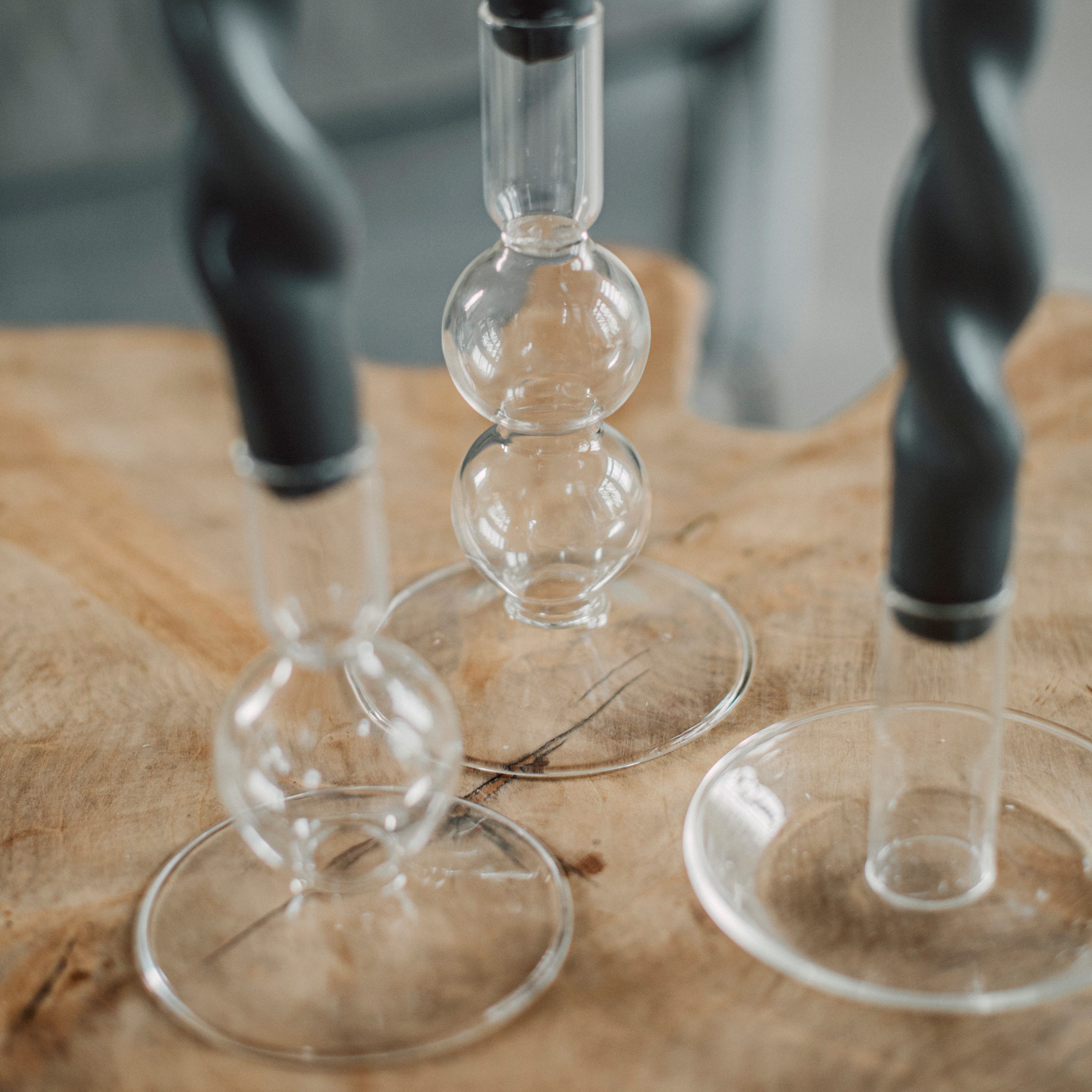 Ljusstake Glas Rak