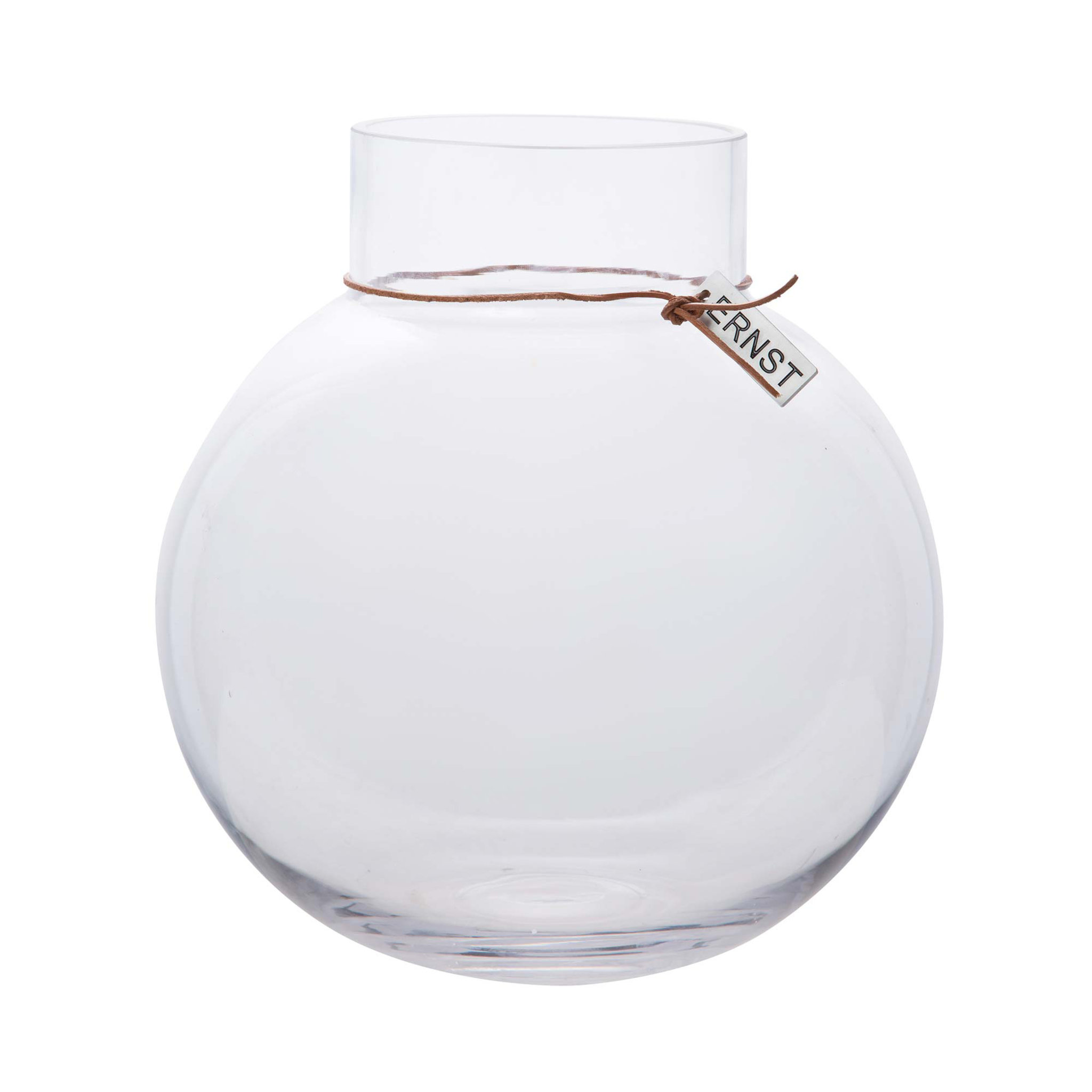 Glasvas m. läderband, Extra stor