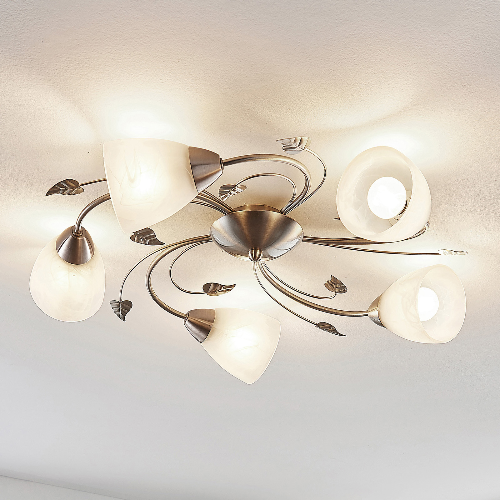 Lindby Yannie LED-taklampa, 5 lampor