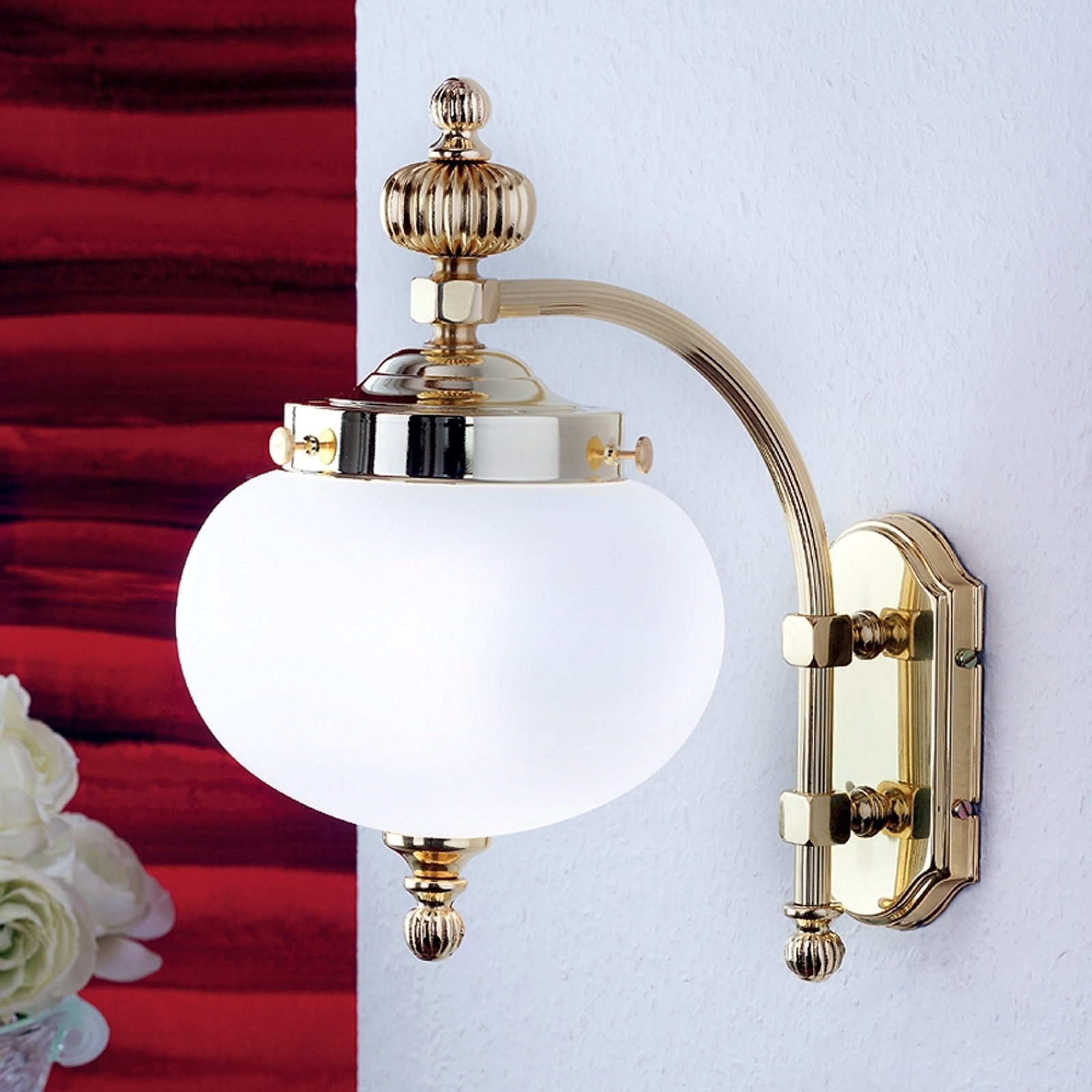 Fantastiskt vacker vägglampa DELIA, 1-arm