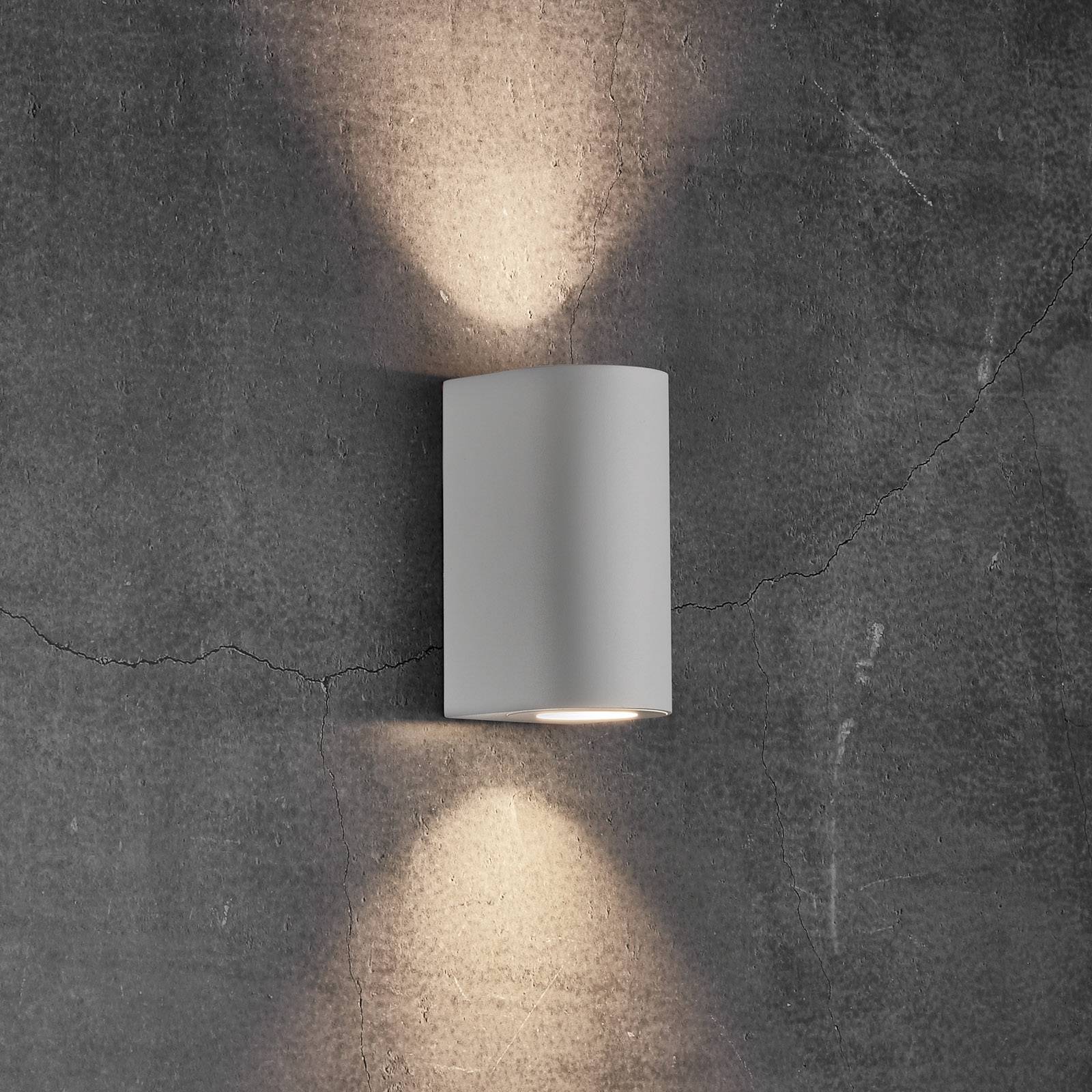 Utomhusvägglampa Canto Maxi 2, vit