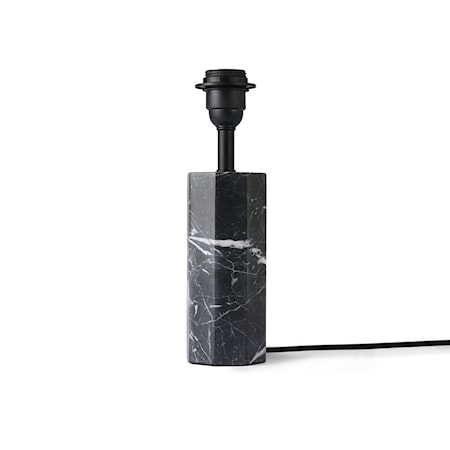 Hexagon Lampfot Svart marmor