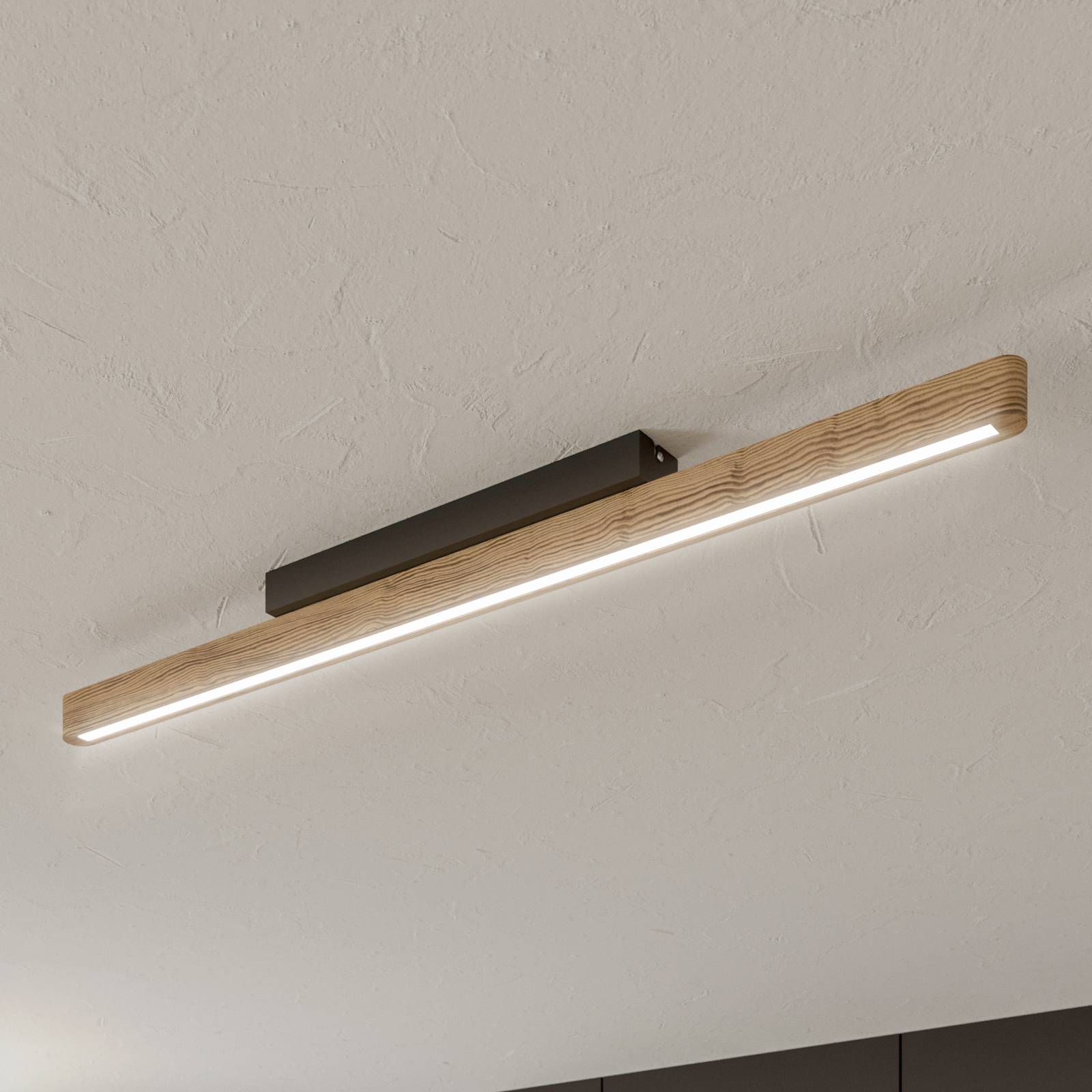 LED-taklampa Forrestal, längd 90 cm