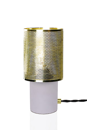 Bordslampa Rumble Betong Borstad Mässing