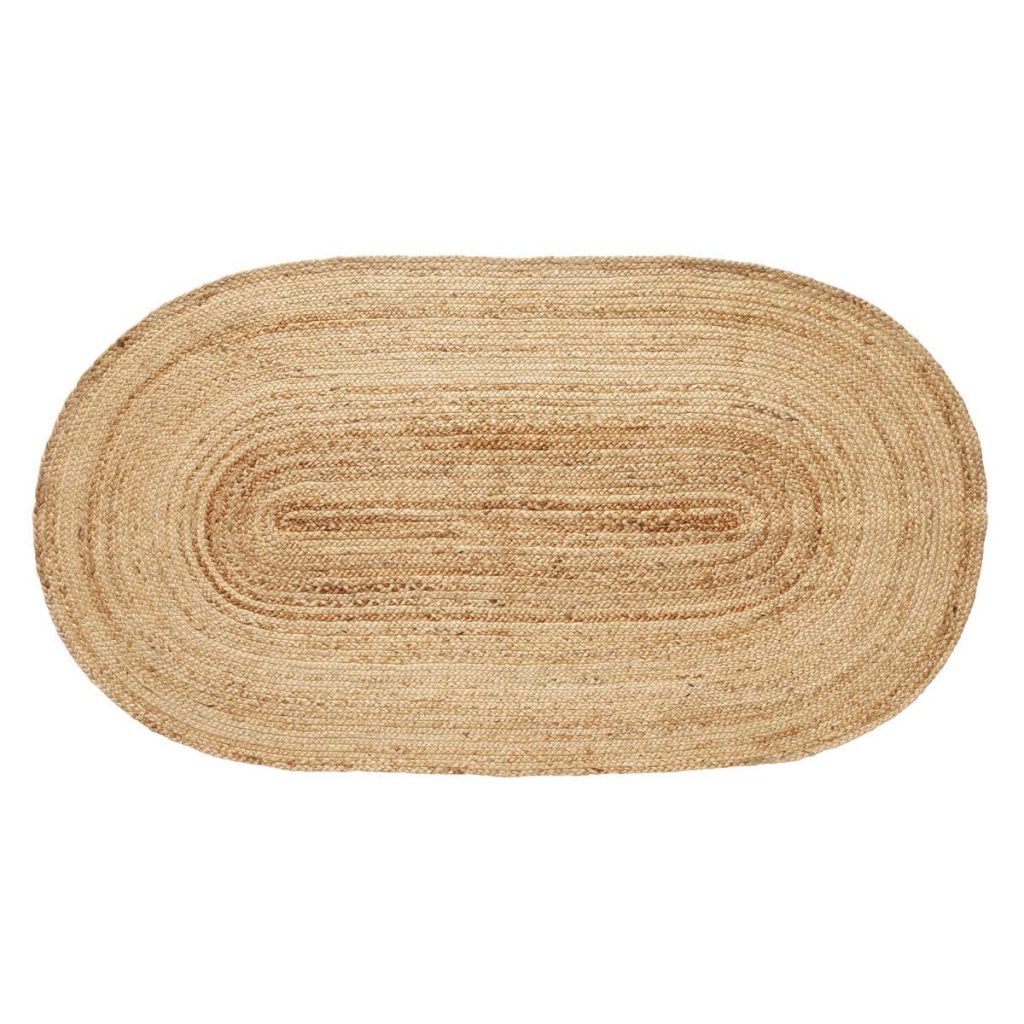 Jutematta oval 200 x 300 cm Hubsch