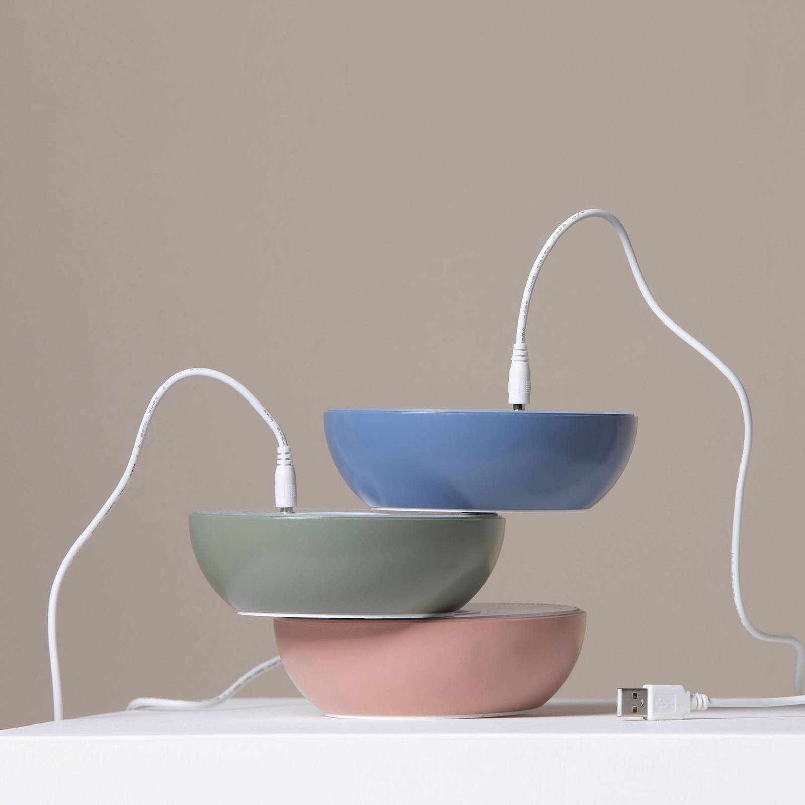 Axolight Float LED-designerbordslampa, mauve