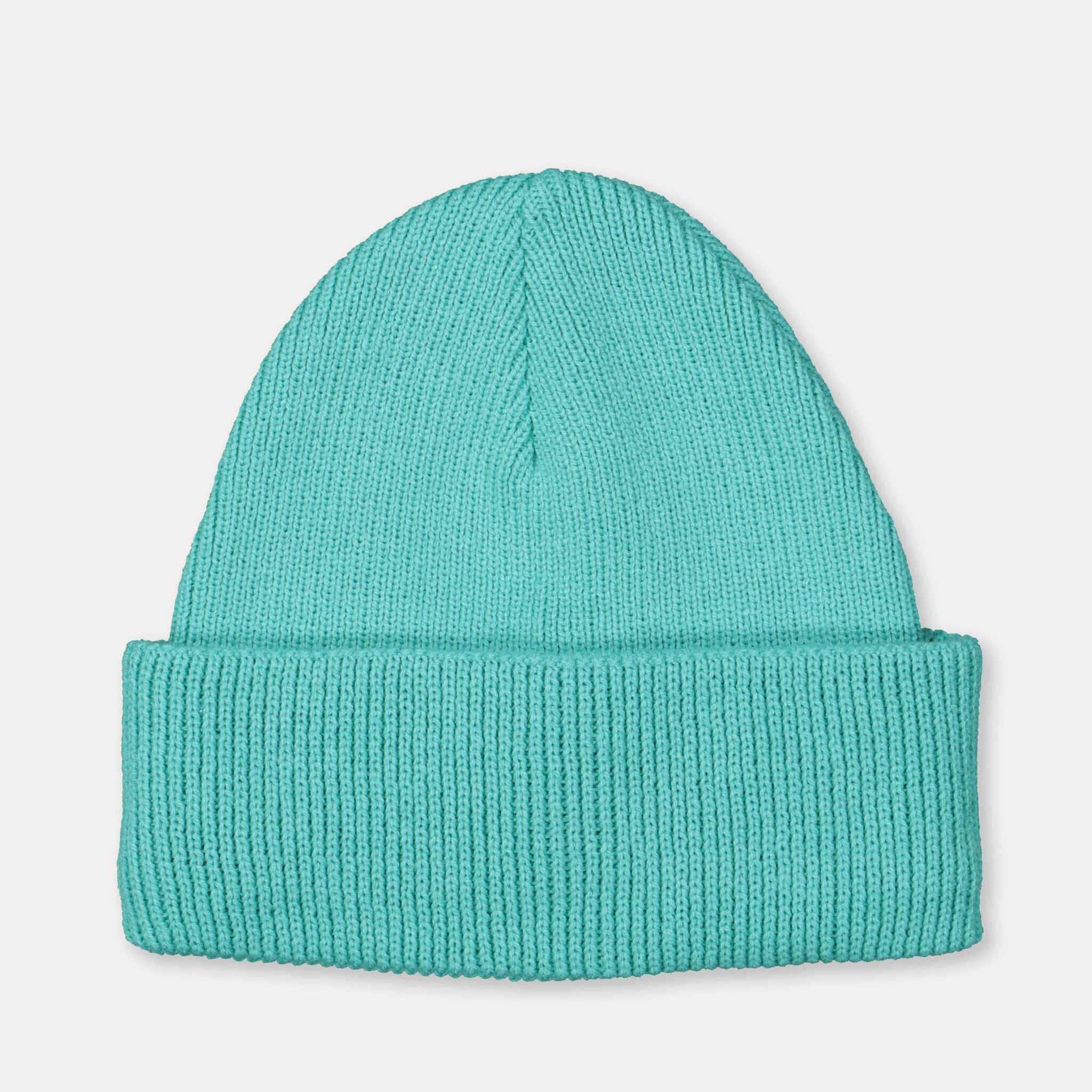 Ribbstickad beanie