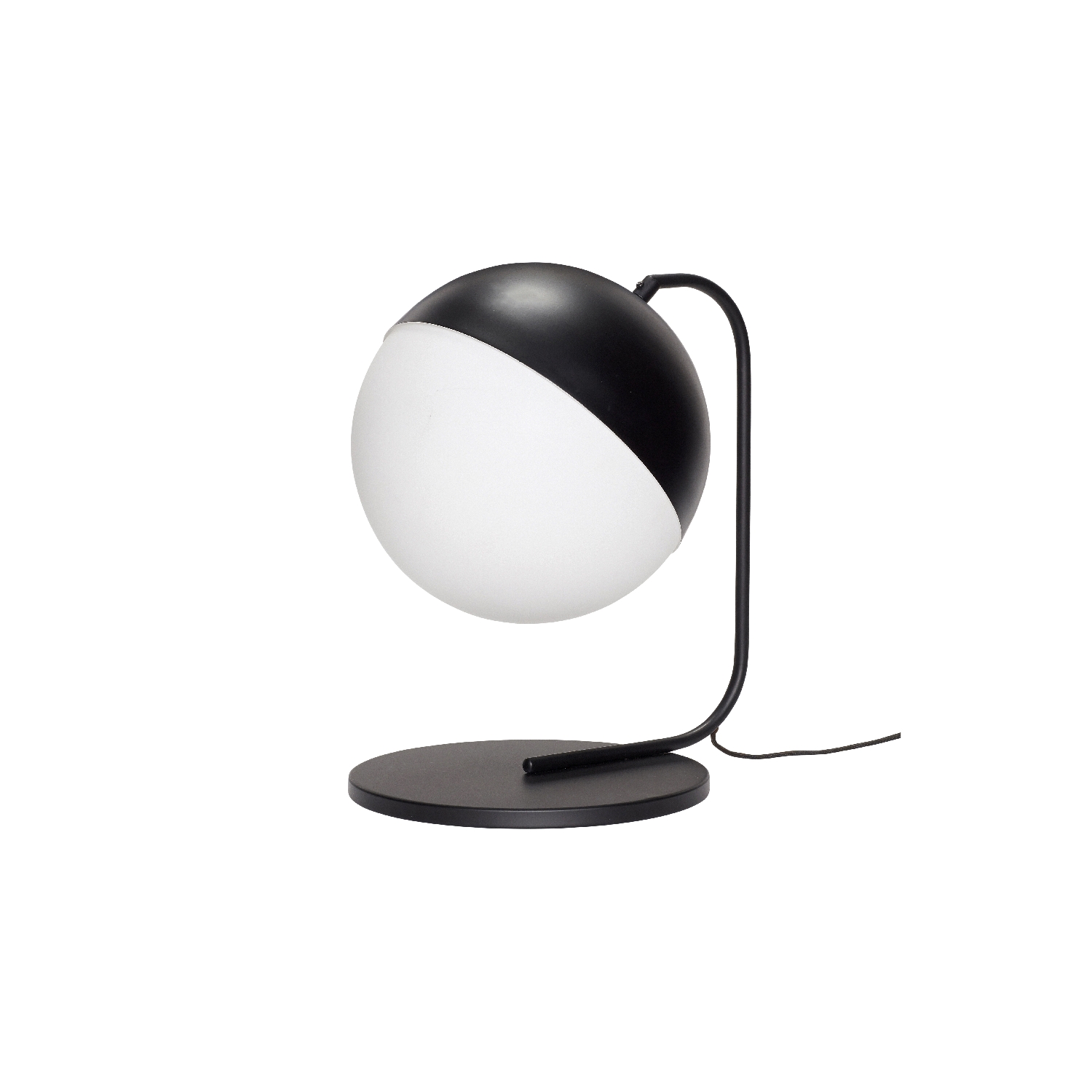 Klotgolvlampa/ bordslampa stor svart, Hubsch