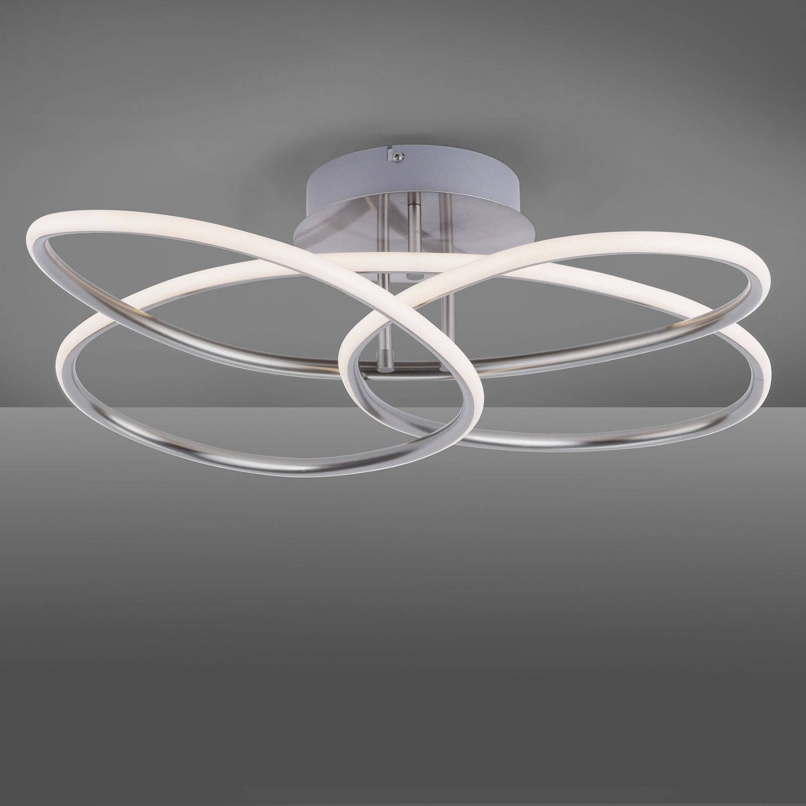 LED-taklampa Node, dimbar, av stål