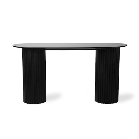 Pillar Sidobord Oval Black