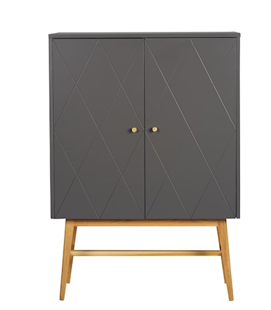 Rosswood Skåp Grå 135 cm