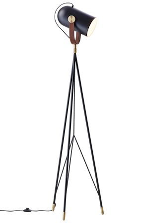 CARRONADE Golvlampa High Svart