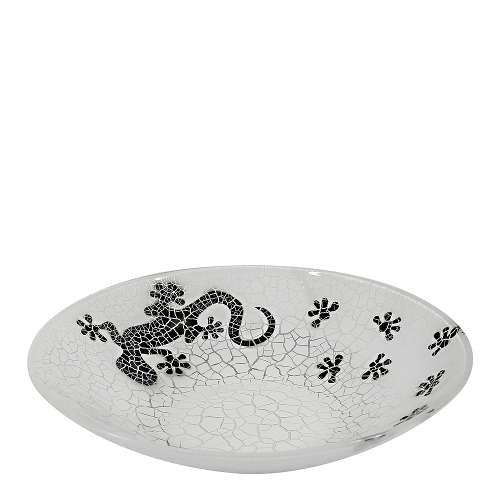 Nybro Crystal - Salamander Fat 30 cm Vit