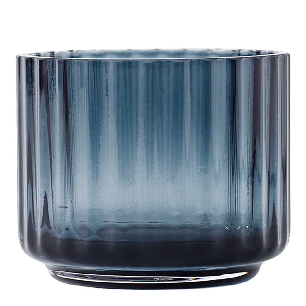 Lyngby Porcelain - Lyngby Ljuslykta liten glas Blå