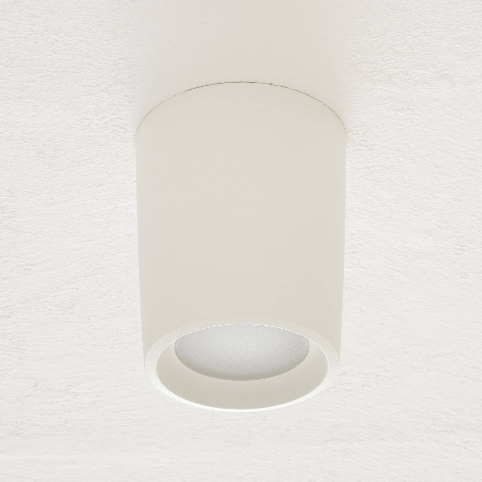 Ytmonterad downlight Livia Ø18cm vit/frostad