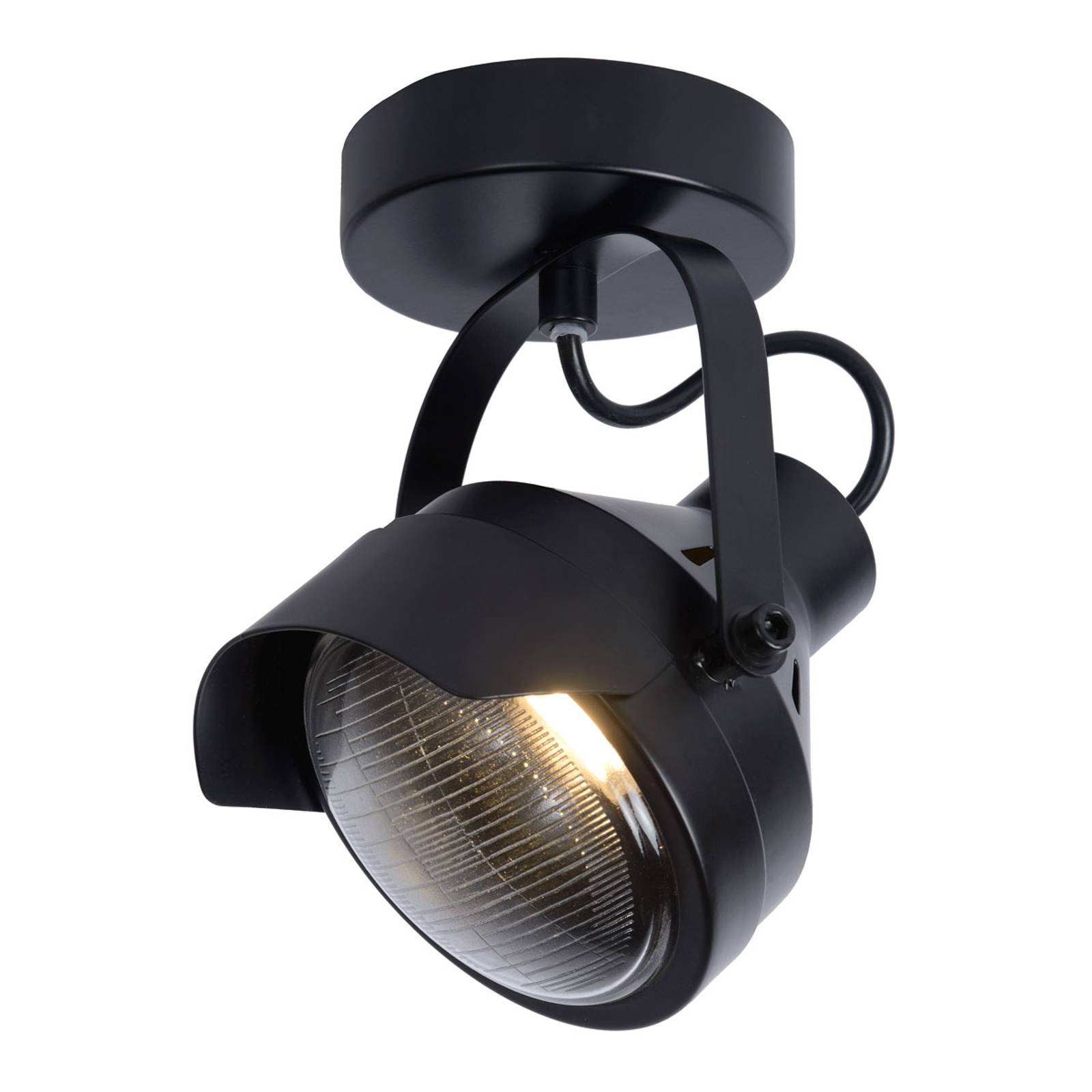 Takspotlight Cicleta, svart, 1 lampa