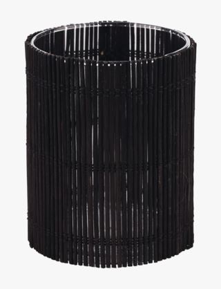 Bamboo värmeljushållare svart