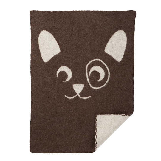 Babyfilt Puppy lammull Klippan Yllefabrik