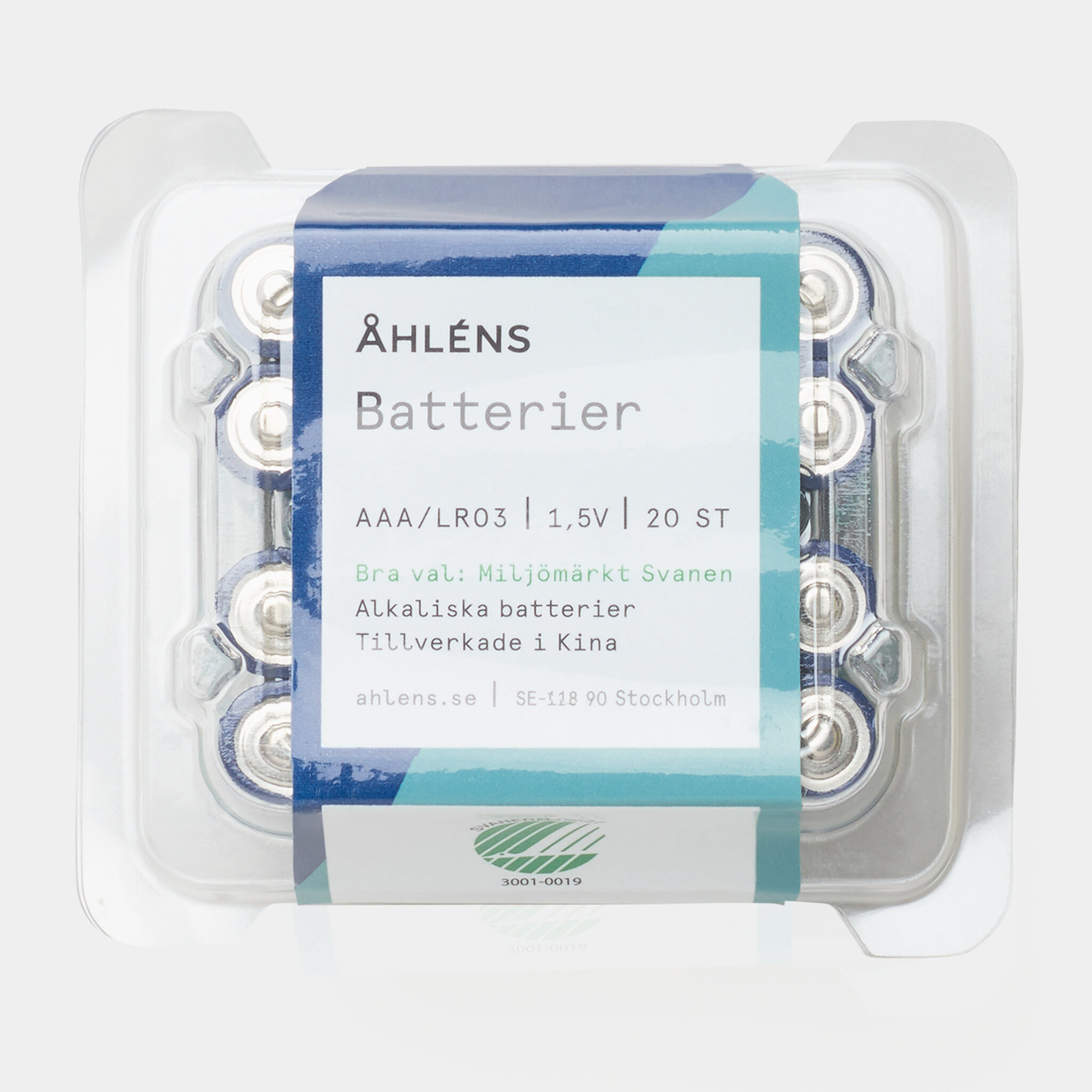Batterier AAA, 20 st