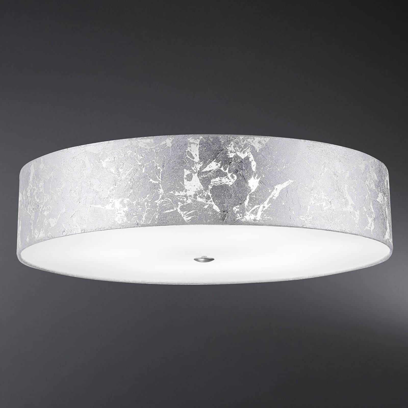 Loop - taklampa med bladsilver-skärm