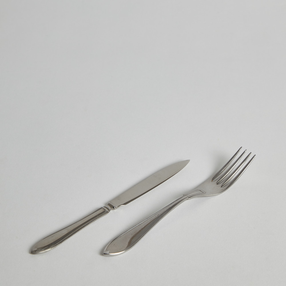 Vintage - SÅLD "Smörbordsgafflar" 6 st och "Fruktknivar" 6 st