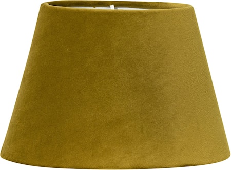 Lampskärm Oval Sammet Senap