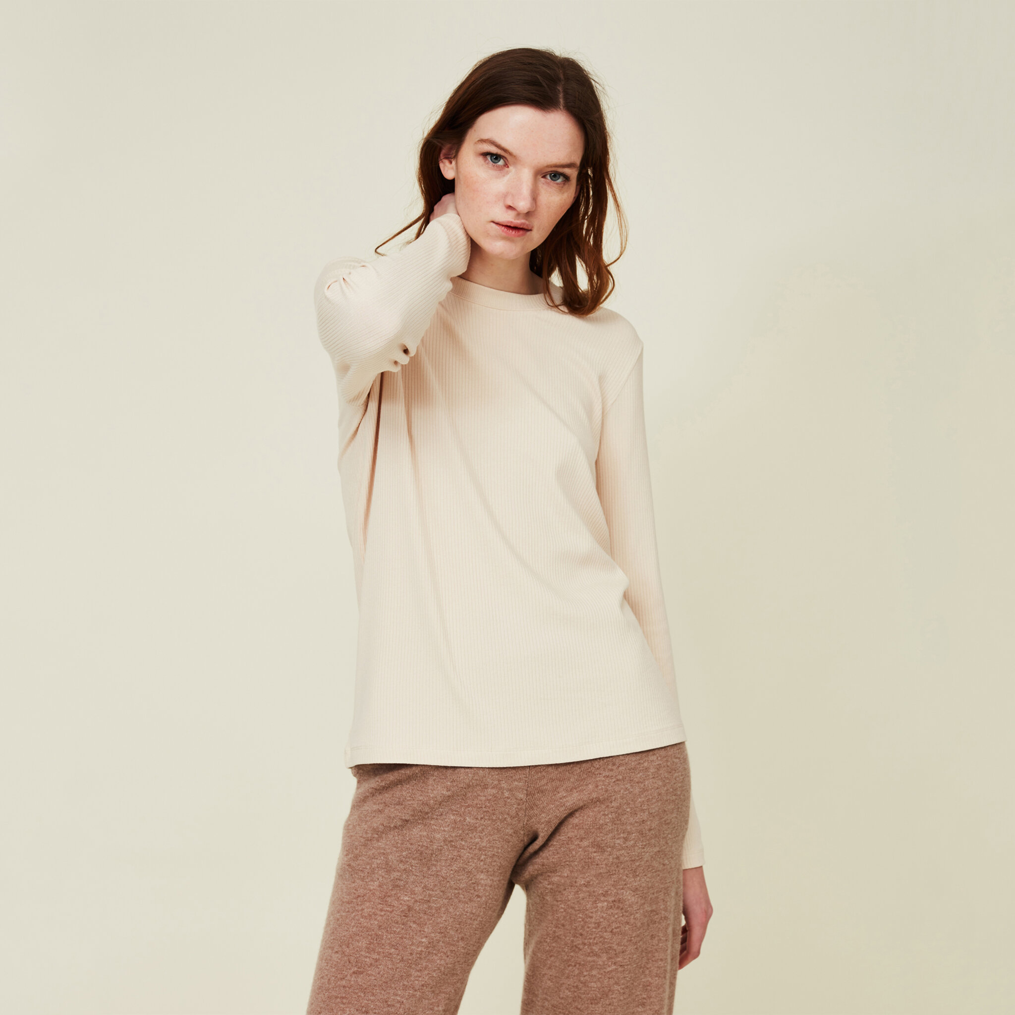 Rira Long Sleeve Rib Tee