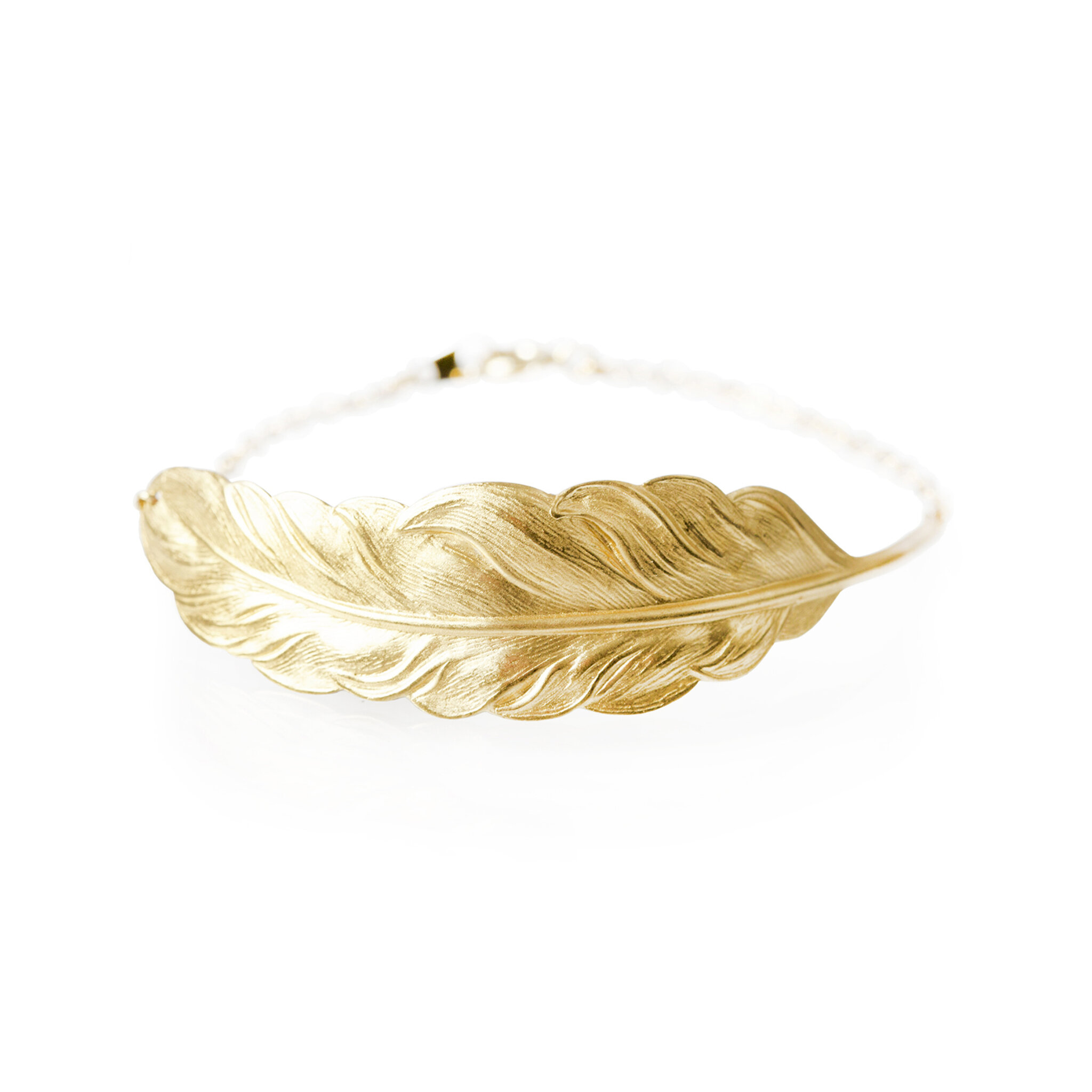 Armband Fjäder, guld