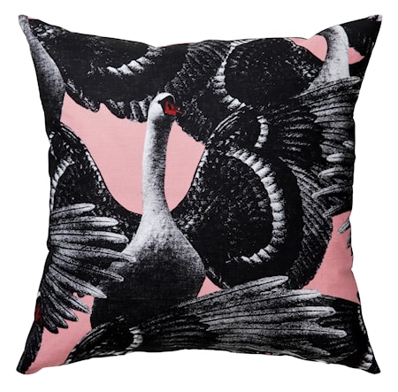 Kuddfodral Swan lake 60x60 cm