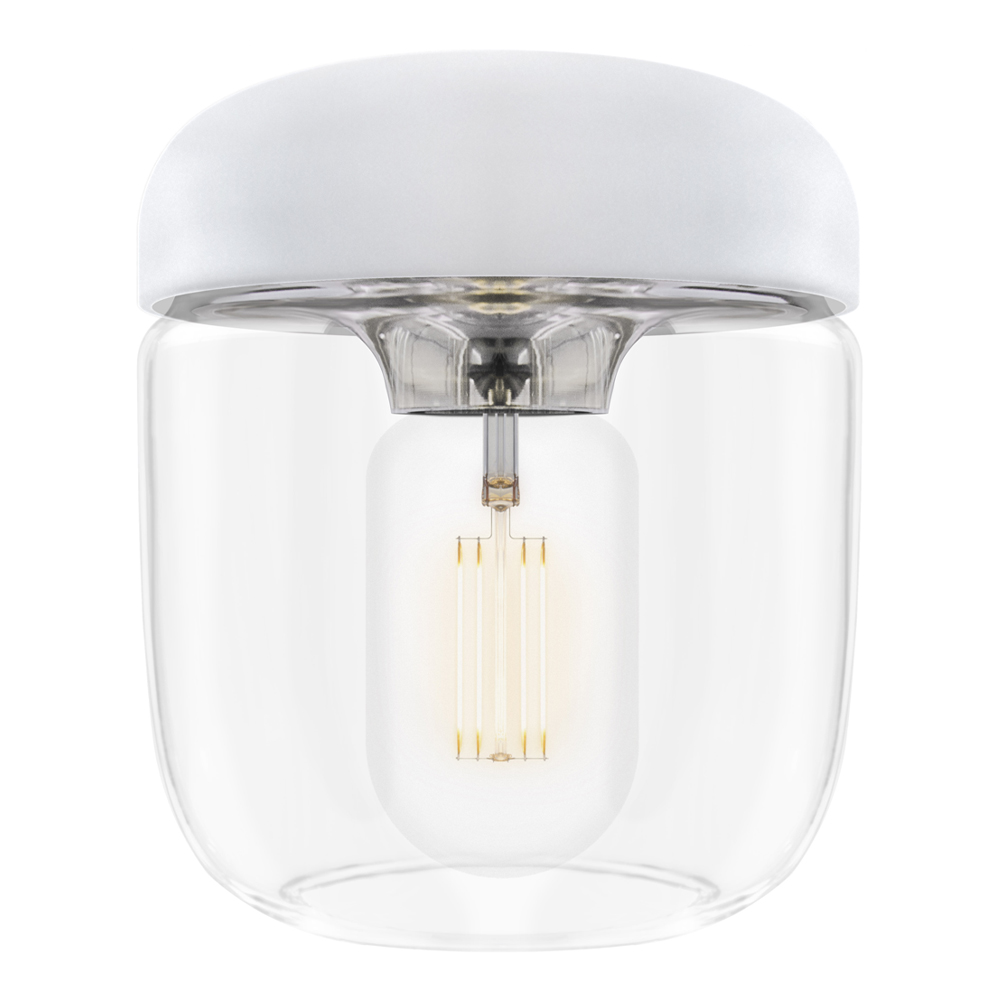 Umage - Acorn Lampskärm 14 cm Vit/Stål